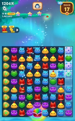 开心消消乐1204关怎么过关2