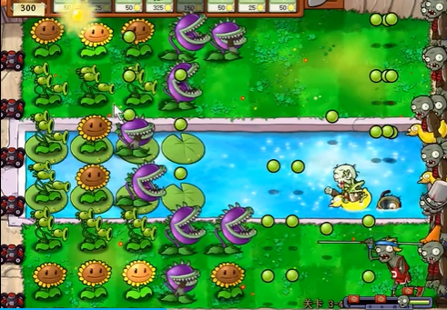 植物大战僵尸95版泳池怎么过2