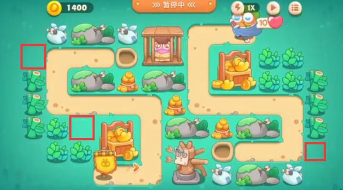 保卫萝卜卧兔藏龙第37关怎么玩1