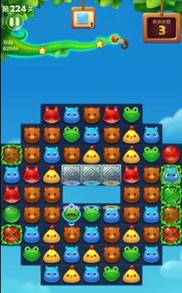 开心消消乐224关怎么过3