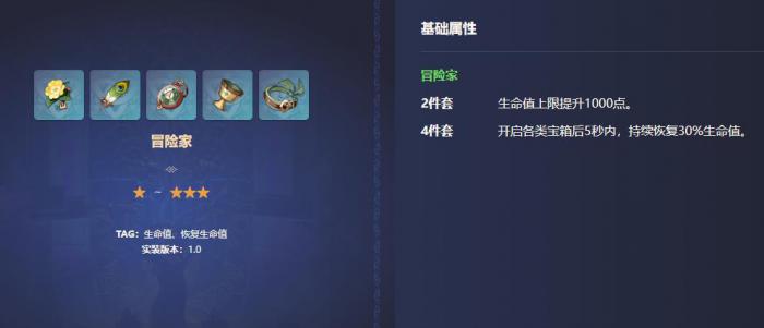 原神三星圣遗物有什么用1