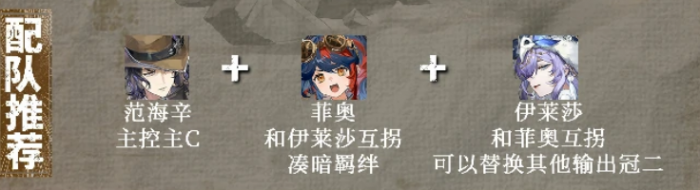 辉烬范海辛阵容怎么搭配1