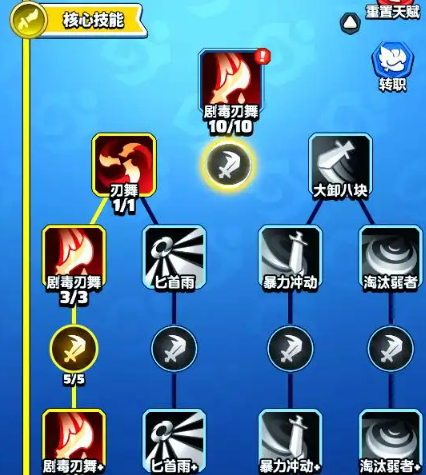 勇者联盟刺客天赋加点推荐1