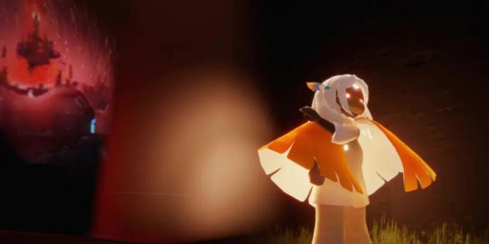 如何在光遇中进行原地遁地操作1