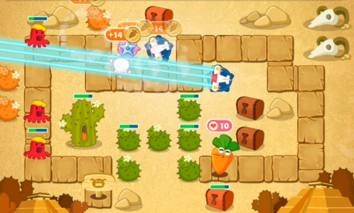 保卫萝卜3冒险模式60关攻略的技巧在哪1