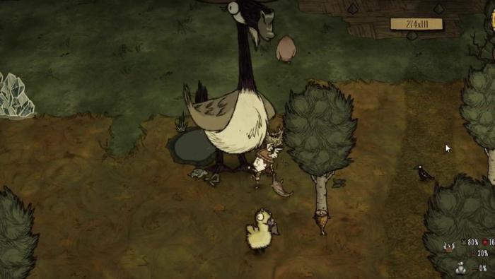 饥荒联机版怎么打麋鹿鹅1