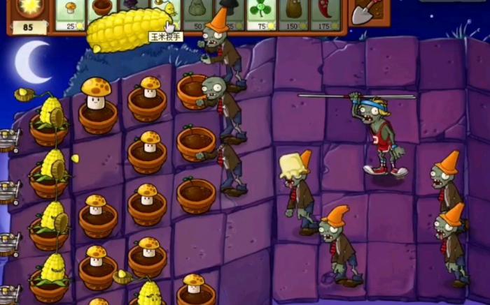 植物大战僵尸25关怎么过1