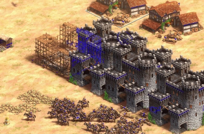 帝国时代2怎么快速升城堡等级3