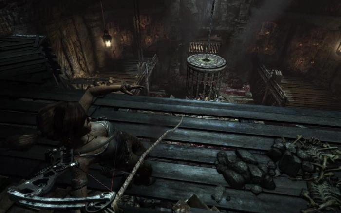 古墓丽影铁笼怎么过1