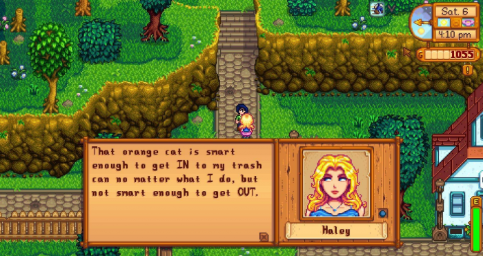 星露谷物语海莉每天会在哪里出现1