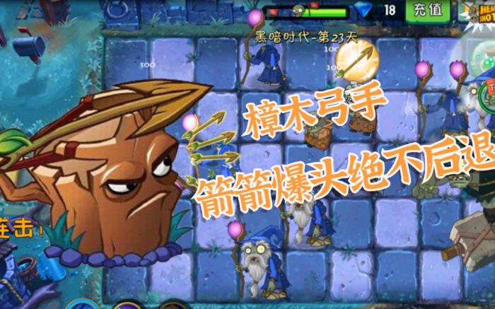 植物大战僵尸箭箭爆头怎么打1
