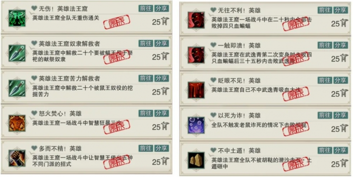 剑网三无界英雄法王窟成就怎么拿1