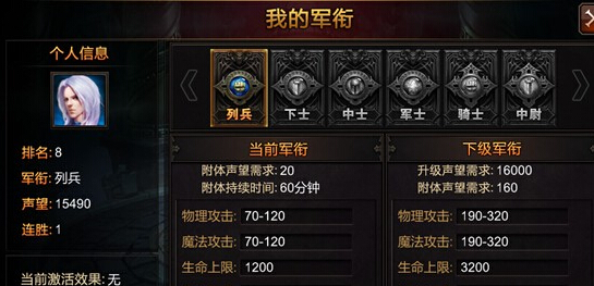 全民奇迹军衔要如何提升2