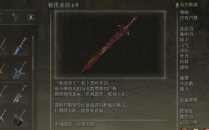 艾尔登法环强力的追忆武器有哪些2