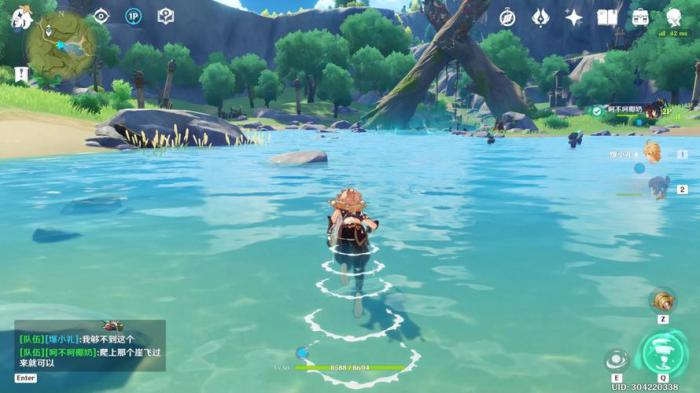 原神怎么把蓝色精灵弄到石柱_原神蓝色精灵怎么抓