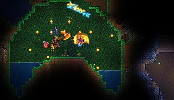 泰拉瑞亚如何快速找到剑冢2