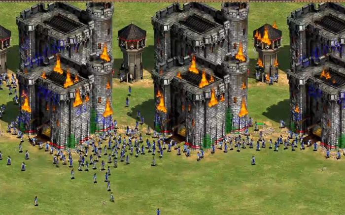 帝国时代2城门怎么转向城堡3