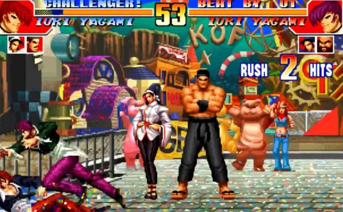 游戏厅拳皇97怎么双人_拳皇97switch双人