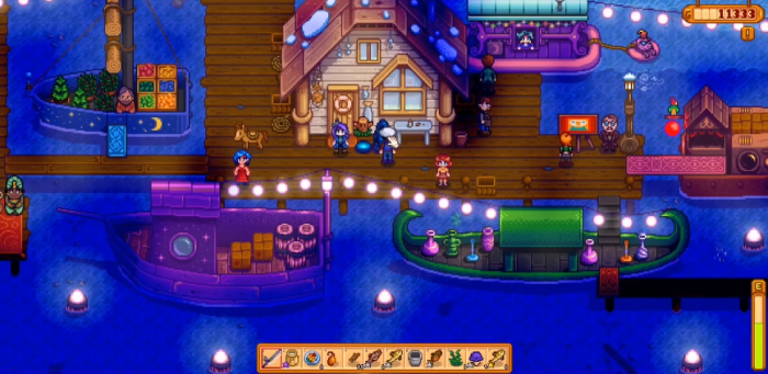 星露谷物语夜市美人鱼怎么敲击1