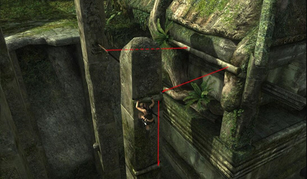 古墓丽影旋转柱子怎么过2