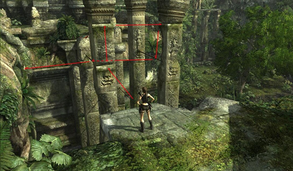 古墓丽影旋转柱子怎么过3