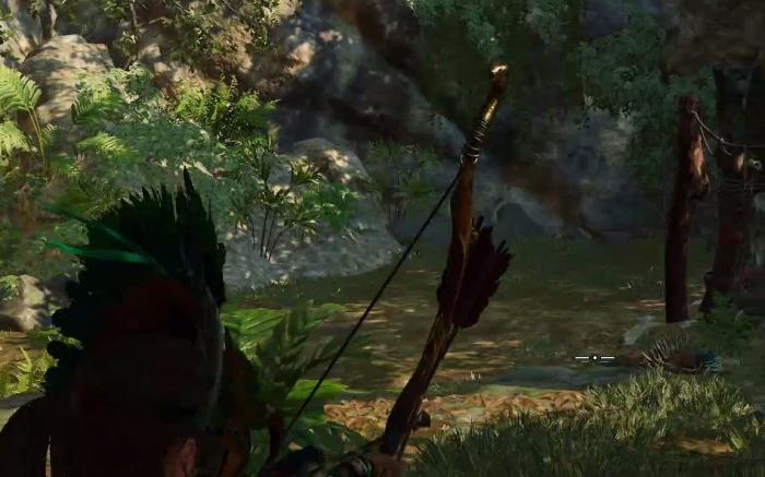 古墓丽影弓箭怎么放大射三个人1