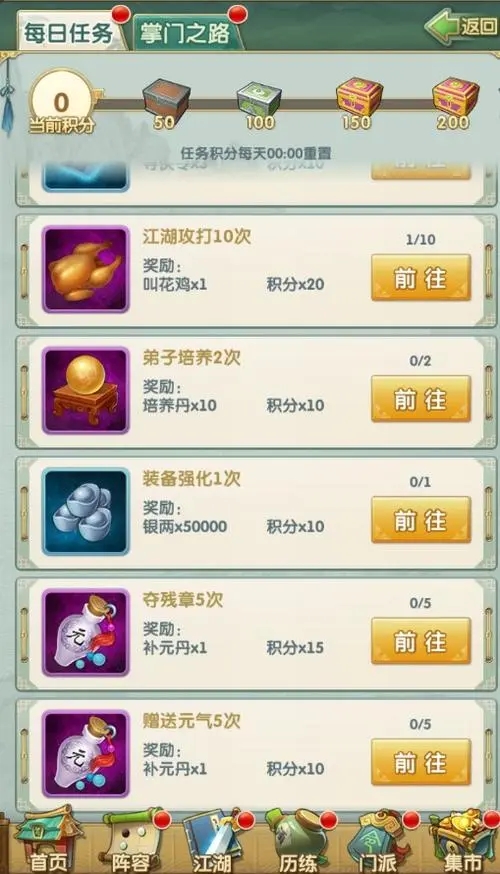 大掌门2血战进京奖励什么3