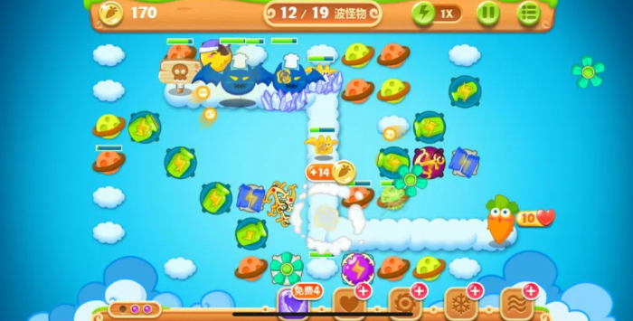 保卫萝卜249关怎么过1