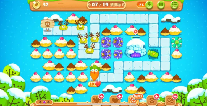 保卫萝卜2第91关怎么过2