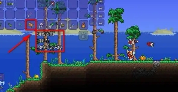 泰拉瑞亚如何打海盗入侵1