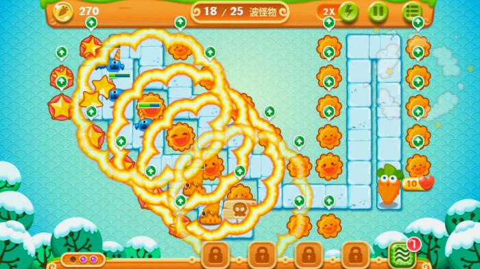 保卫萝卜2攻略第18关怎么过1