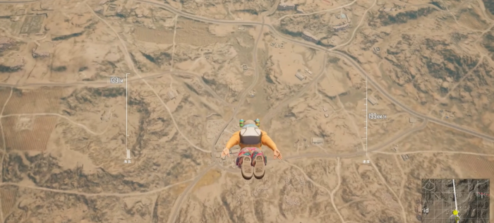 绝地求生开伞怎么荡快1