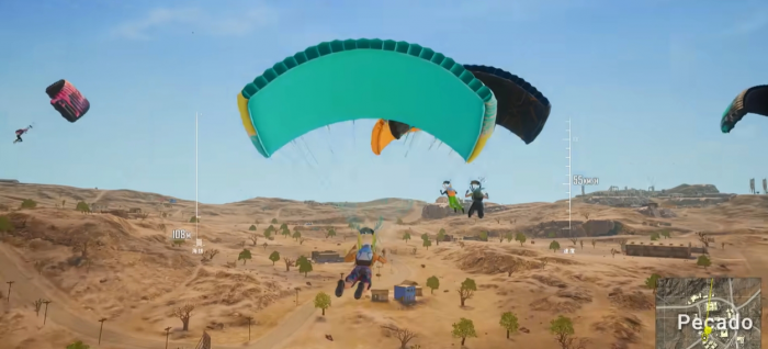 绝地求生开伞怎么荡快3