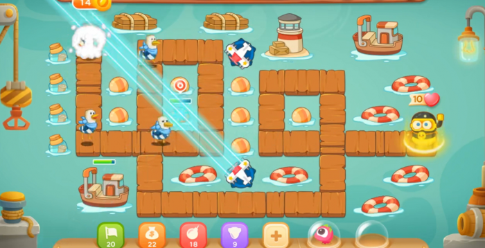 保卫萝卜3码头第五关怎么无伤过1