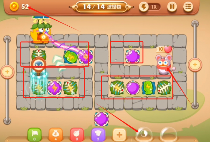 保卫萝卜3集市篇第四十二关怎么过2