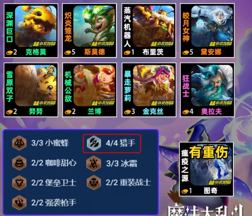 金铲铲之战小蜜蜂嘴炮阵容怎么玩2