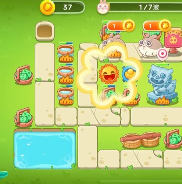 保卫萝卜4第二章第41关怎么过_保卫萝卜2第41关攻略图解法