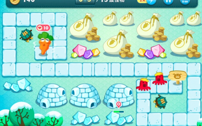 保卫萝卜冬季17怎么过_保卫萝卜冬季14关攻略