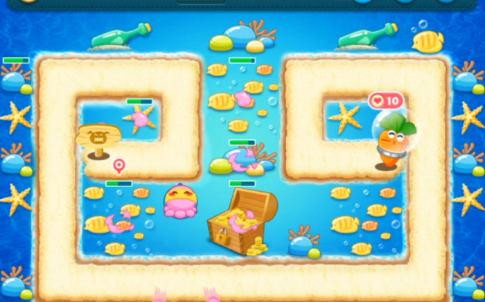 保卫萝卜深海10怎么拿到金萝卜1