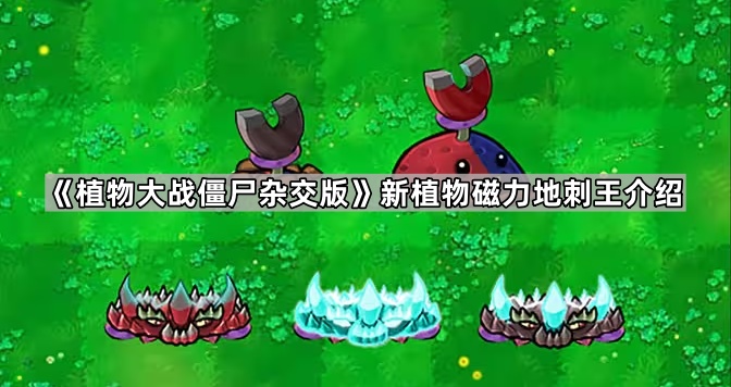 《植物大战僵尸杂交版》新植物磁力地刺王介绍1