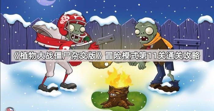 《植物大战僵尸杂交版》冒险模式第11关通关攻略1