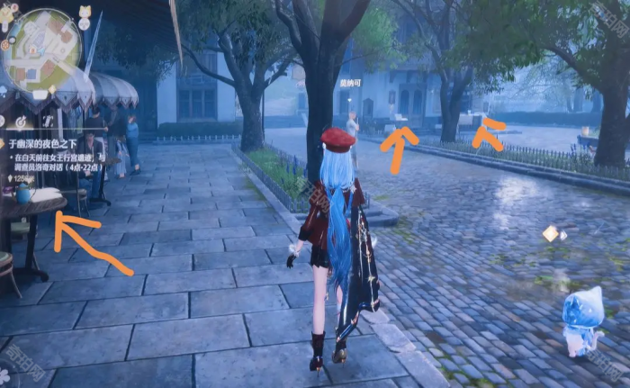 《无限暖暖》夜莺花布纸片位置介绍5