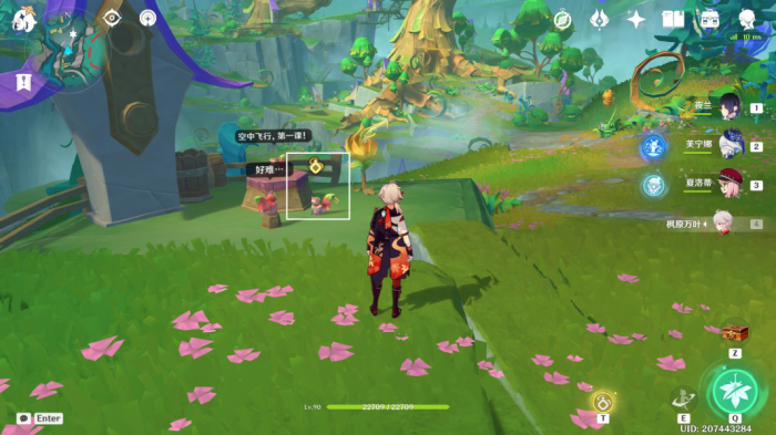 《原神》赐福森林飞鼠空中冒险解谜攻略6