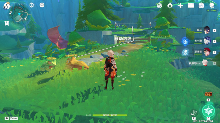 《原神》赐福森林6个纸蛙跳远解谜攻略9