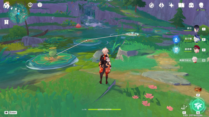 《原神》赐福森林6个纸蛙跳远解谜攻略11