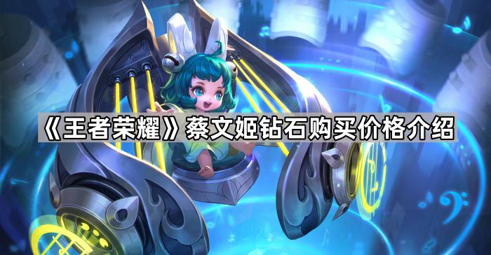 《王者荣耀》蔡文姬钻石购买价格介绍1
