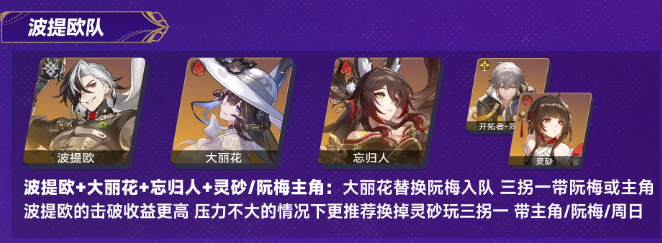 崩坏星穹铁道大丽花怎么配队3