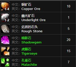 魔兽世界秘蓝岛矿点有哪些3