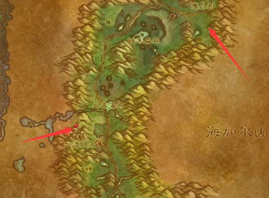 魔兽世界黑海岸怎么去费伍德森林5