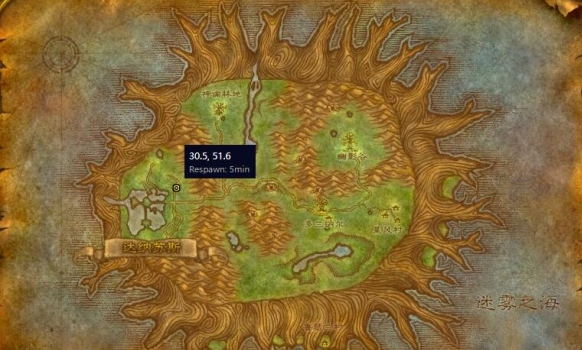 魔兽世界达纳苏斯剥皮训练师在哪2